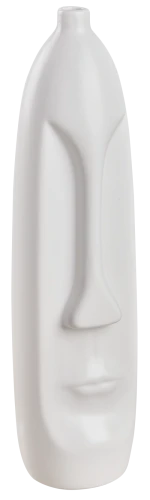 WAZON CERAMICZNY FACE BIAŁY LWZ-30