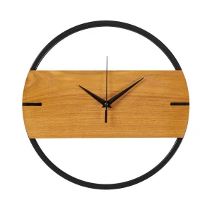 ZEGAR ŚCIENNY METAL DREWNO 30CM LZE-21