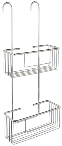 Półka zawieszana na kran baterie prysznicową CHROM 2 kosze LPD-11