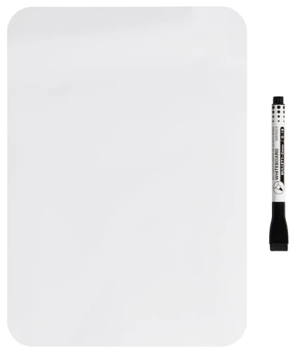 TABLICA MAGNETYCZNA BIAŁA ELASTYCZNA A4 29.7 X 21 CM + CZARNY MARKER