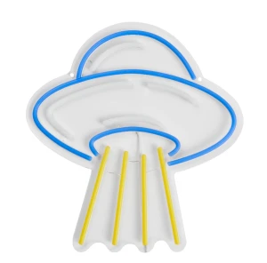 Lampka Neon LED Statek Kosmiczny UFO – Kinkiet Dekoracyjny Na Ścianę