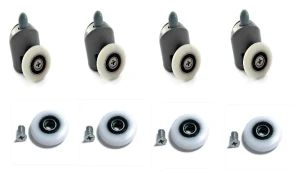 KOMPLET ROLEK DOLNYCH WYPINANYCH 4 SZT + 4 KÓŁKA 20MM