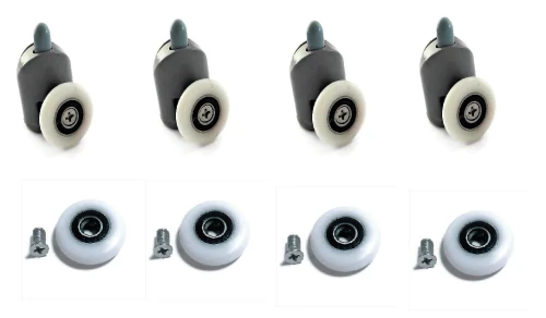 KOMPLET ROLEK DOLNYCH WYPINANYCH 4 SZT + 4 KÓŁKA 20MM